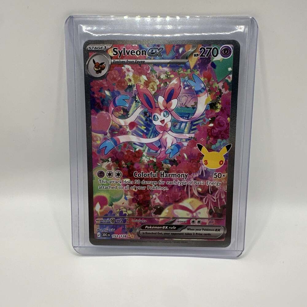 Sylveon EX 153/128 Special Illustration Rare - Pokémon 30th Anniversary NM